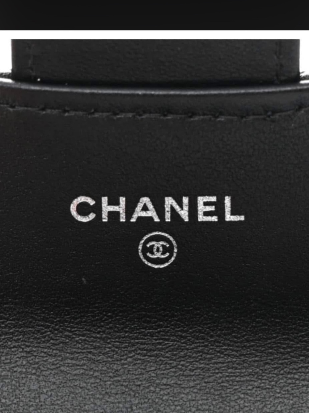 CHANEL Aged Calfskin Chevron Quilted Reissue Card Holder Wallet So Black - Picture 10 of 10